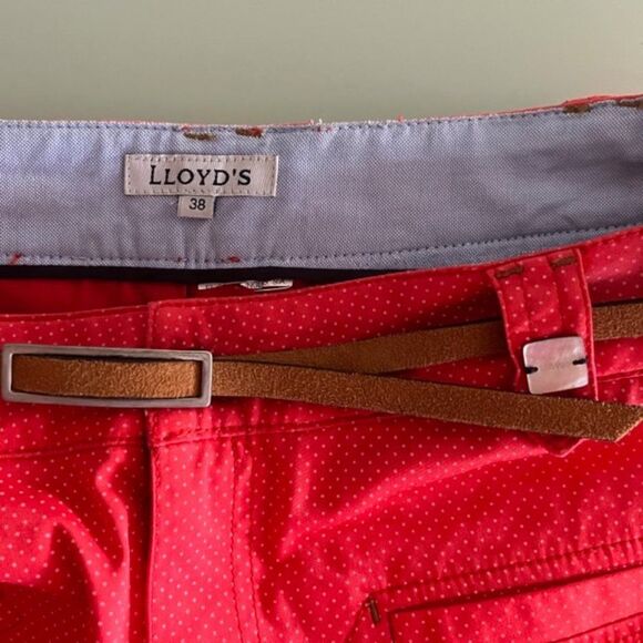 VTG LLoyd's WOMEN SKIRTS red and white polka dot skirt   SIZE MEDIUM - Picture 3 of 11